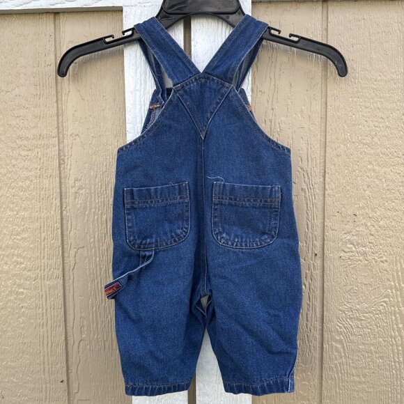 VTG Disney Babies Mickey Mouse Donald Duck Football Overalls Size 6/9 Months - Picture 6 of 8